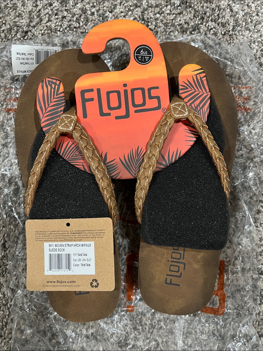 Flojos Sky Tan Sandals